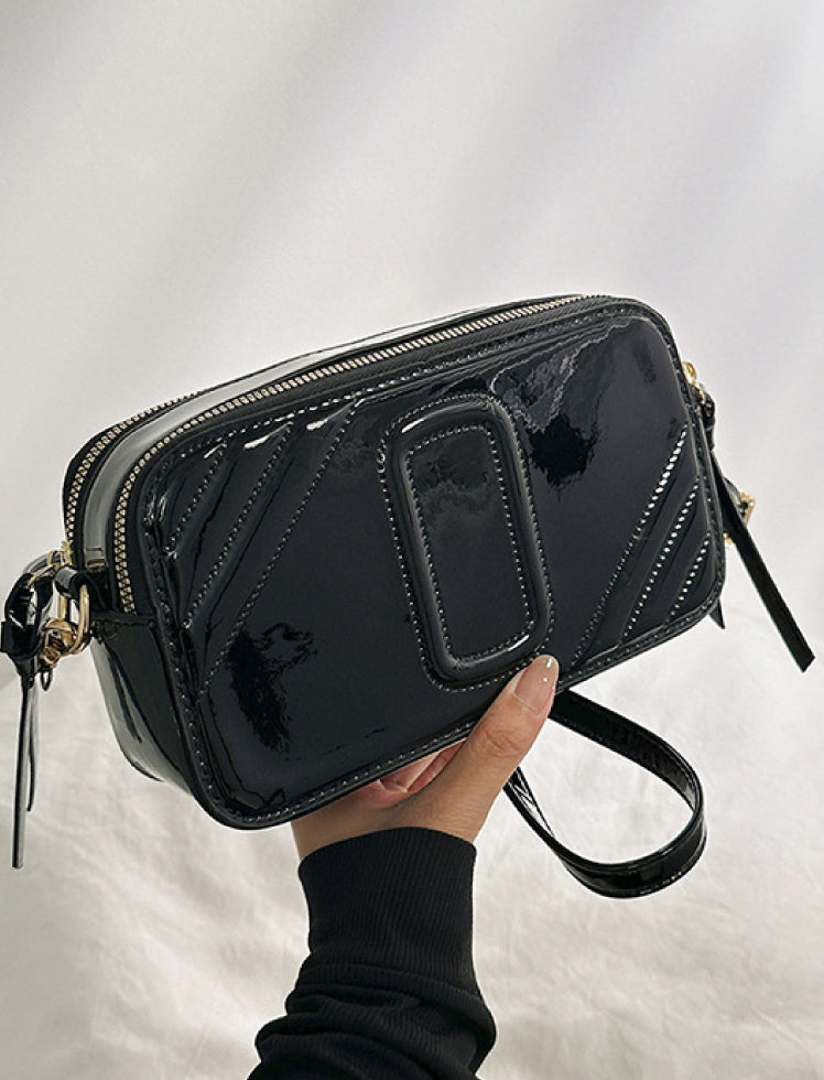 Mini Bag Metalizada Negra Ref. 949