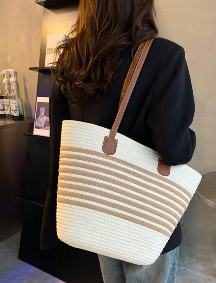 Bolso Tejido Beige/Café Ref. 897