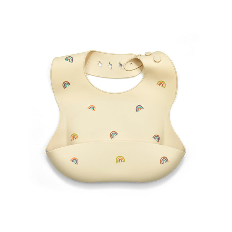 Babero Plástico Rainbow Sip Crema Ref. BA6