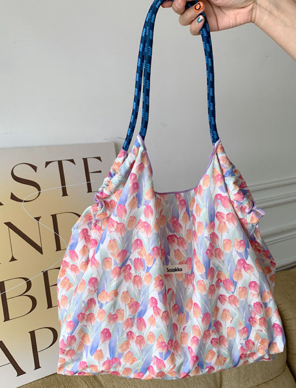 Tote Bag Flores Naranja Ref. 935