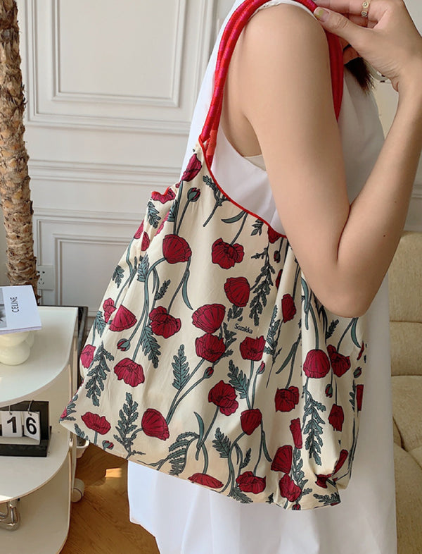 Tote Bag Flores Rojo Ref. 935