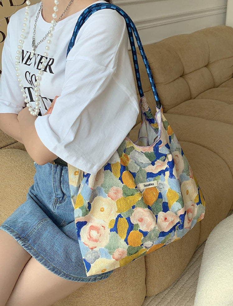 Tote Bag Flores Azul Ref. 935