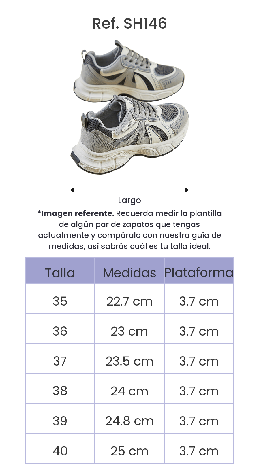 Guía de tallas