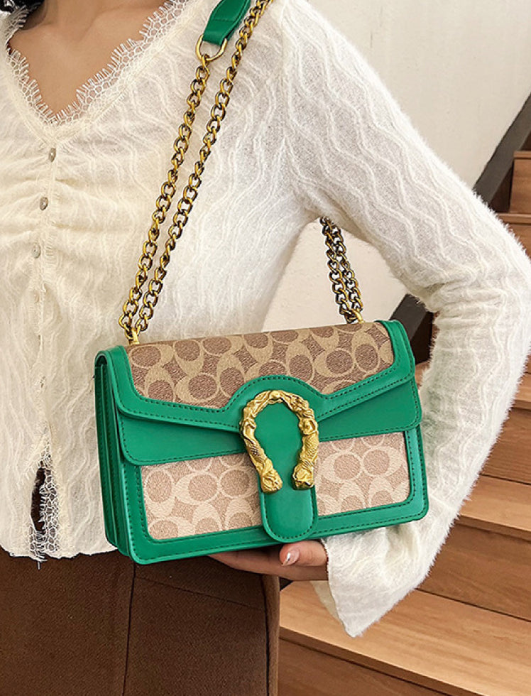 Bolso Herradura Verde Ref. 979