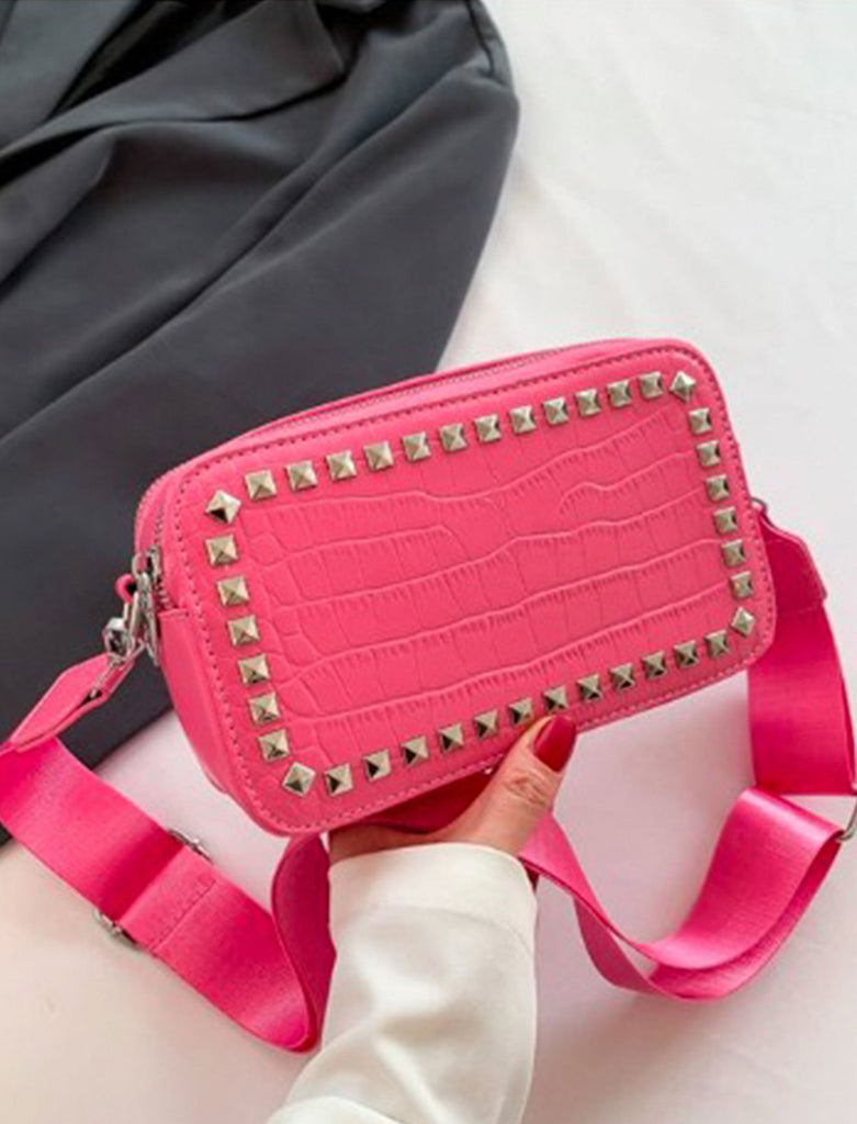 Bolso Moderno de Taches Fucsia Ref.B982