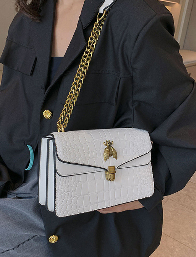 Bolso Clásico Abeja Blanco Ref. 988