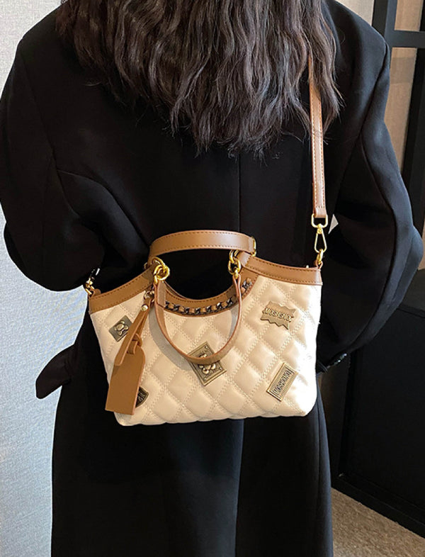 Bolso Acolchado Crema Ref. 996