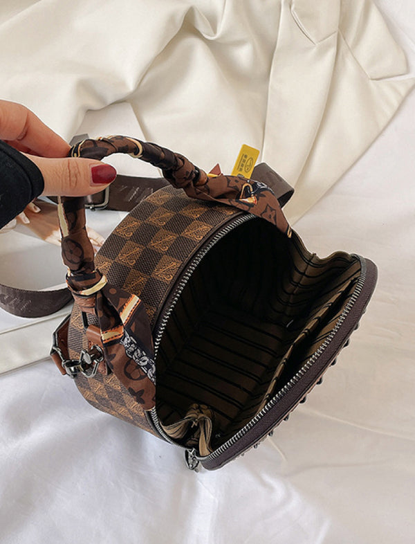 Bolso Mosheno Cuadros Café Ref.778