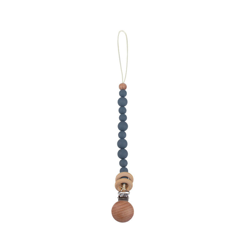 Clip Chupero Wood Beads Gris Oscuro Ref. CH01