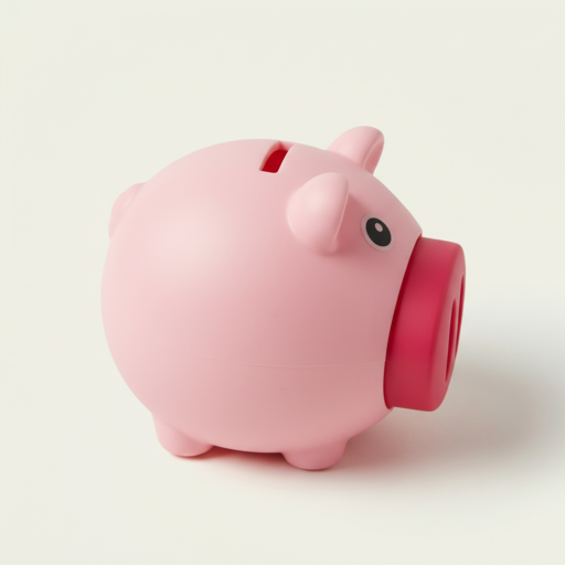 Alcancía Piggy Bank Rosado Ref. MATE16