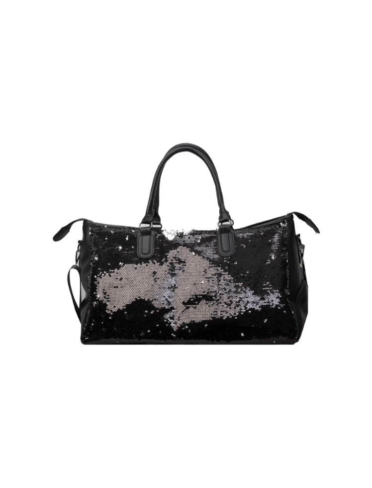 Bolso Glam Shine Viajero Negro Ref. 1211