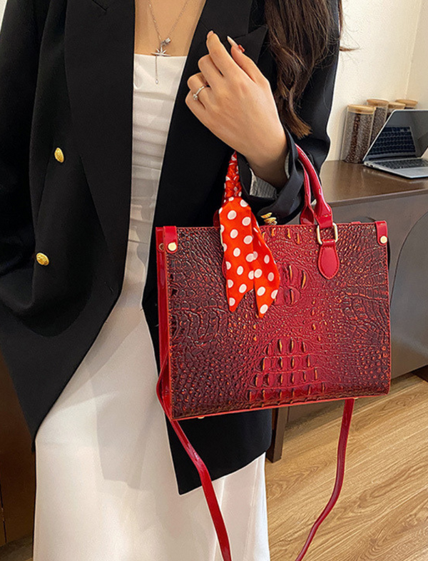 Bolso Croco Rojo Ref. 1308