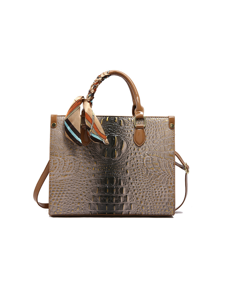 Bolso Croco Khaki Ref. 1308