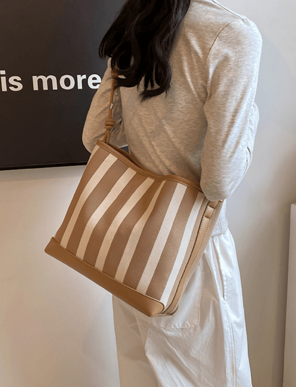 Bolso Tote Bag Urban Stripes Cafe Ref. 1368