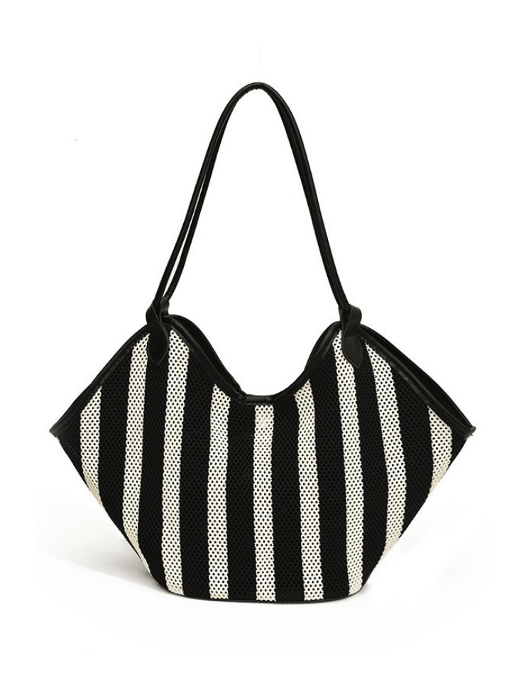 Bolso Striped Mesh Negro Ref. 1384