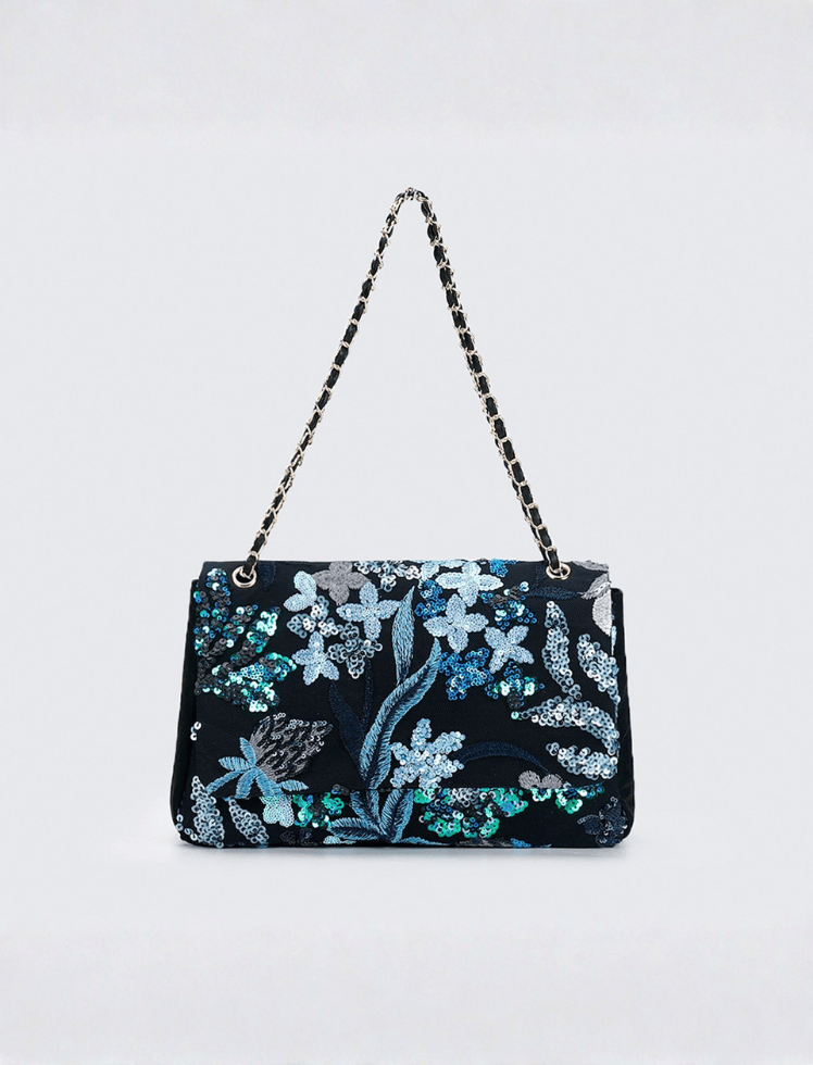 Bolso Floral Sparkle Azul Ref. 1413