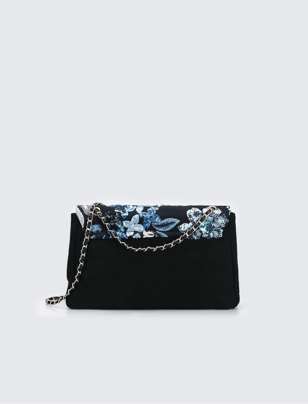 Bolso Floral Sparkle Azul Ref. 1413