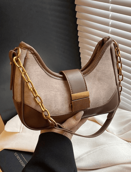 Bolso Crossbody Elegance Chain Kakhi Ref. 1492