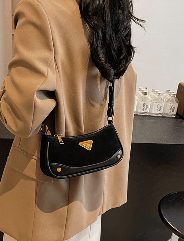 Bolso Velour Élan negro Ref. 1538