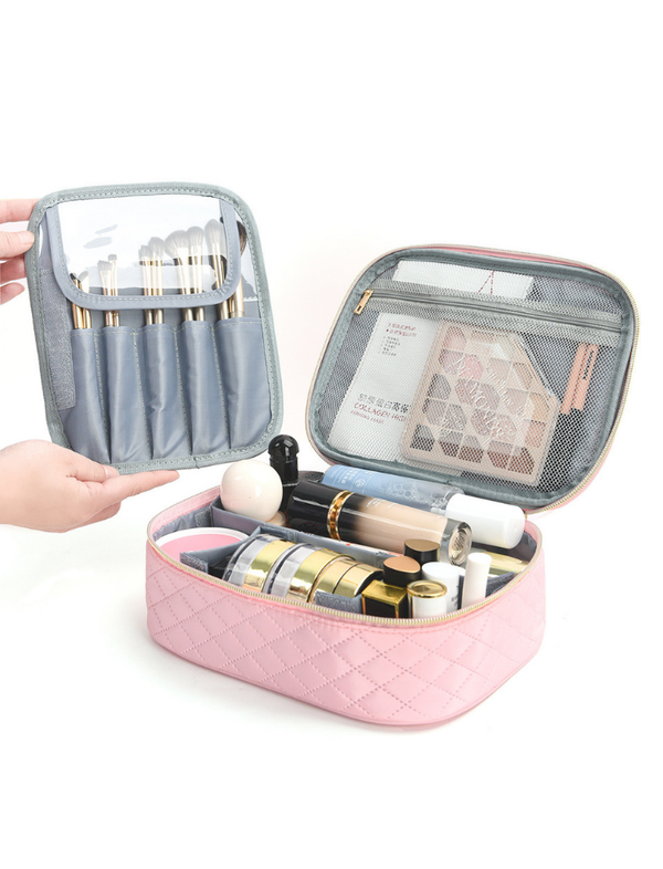 Cosmetiquera Quilted Organizer Rosada Ref. B1584
