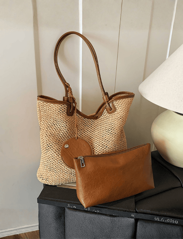 Bolso Straw Elegance Kakhi Ref. 1604
