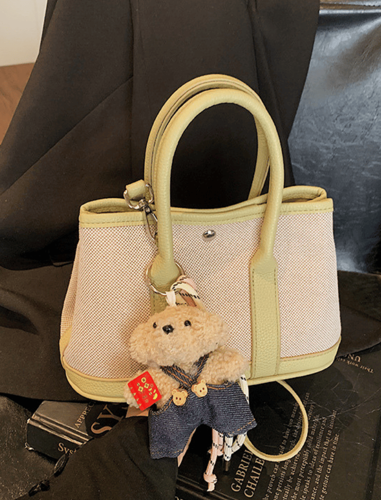 Bolso Tote Canvas Charm Verde Ref. 1624