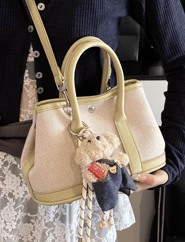 Bolso Tote Canvas Charm Verde Ref. 1624