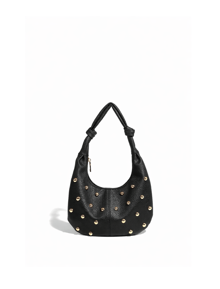 Bolso Hobo Studs Classic Negro Ref. 1649