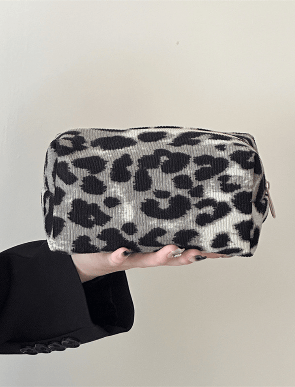 Cosmetiquera Sombra Leopard Gris Ref. 1657