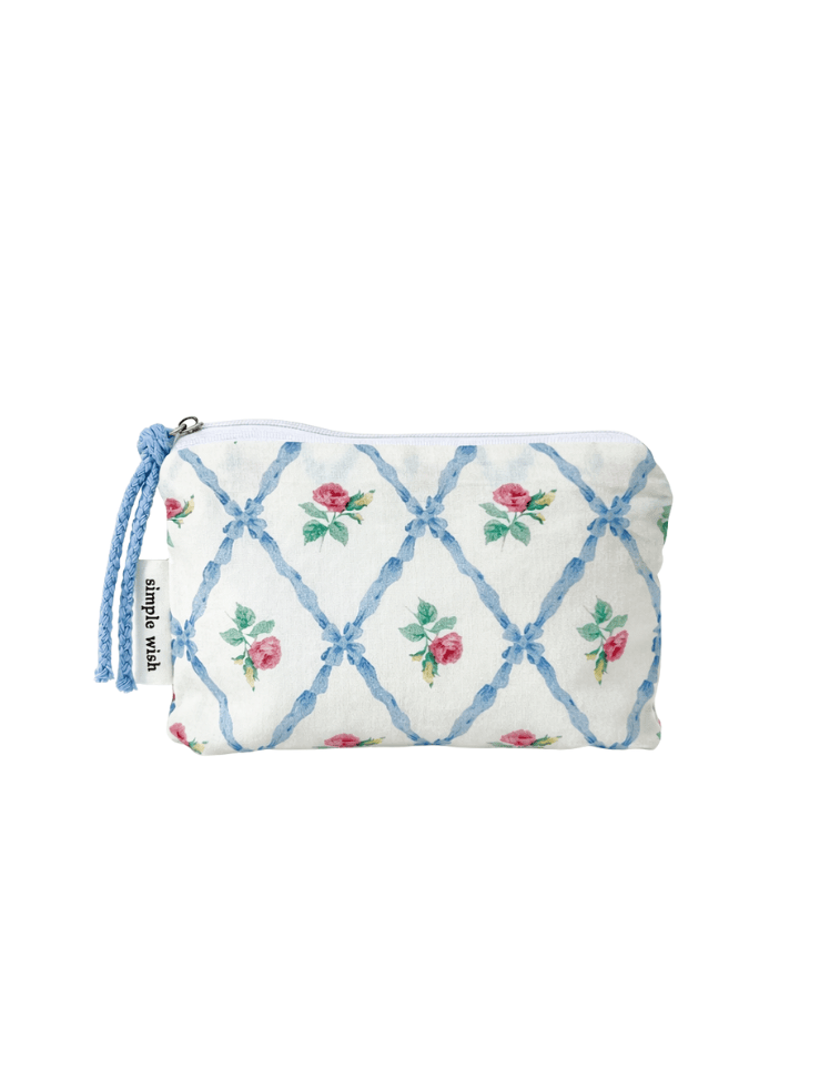 Cosmetiquera Floral Lavender Stripe VERDE Ref. B1666