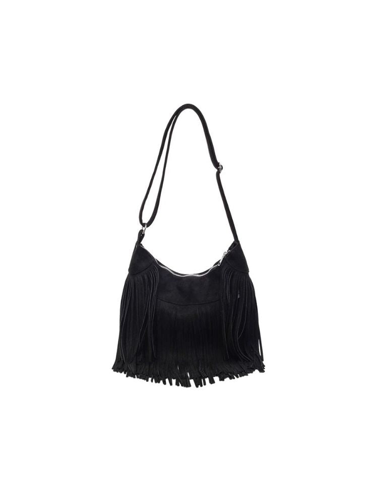 Bolso Fringe Charm Negro Ref. B1721
