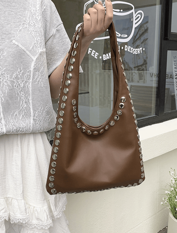 Bolso Stud Hobo Café Ref. B1737