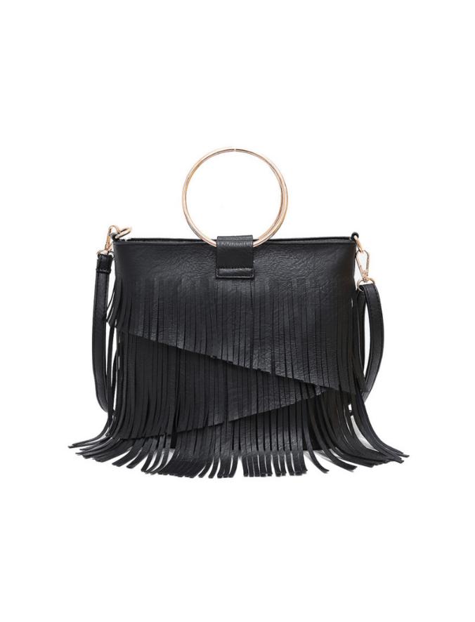Bolso Fringe Allure Negro Ref. B1760