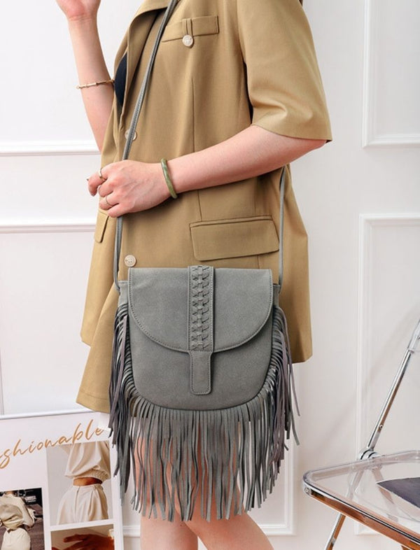 Bolso Midnight Fringe Gris Ref. B1761