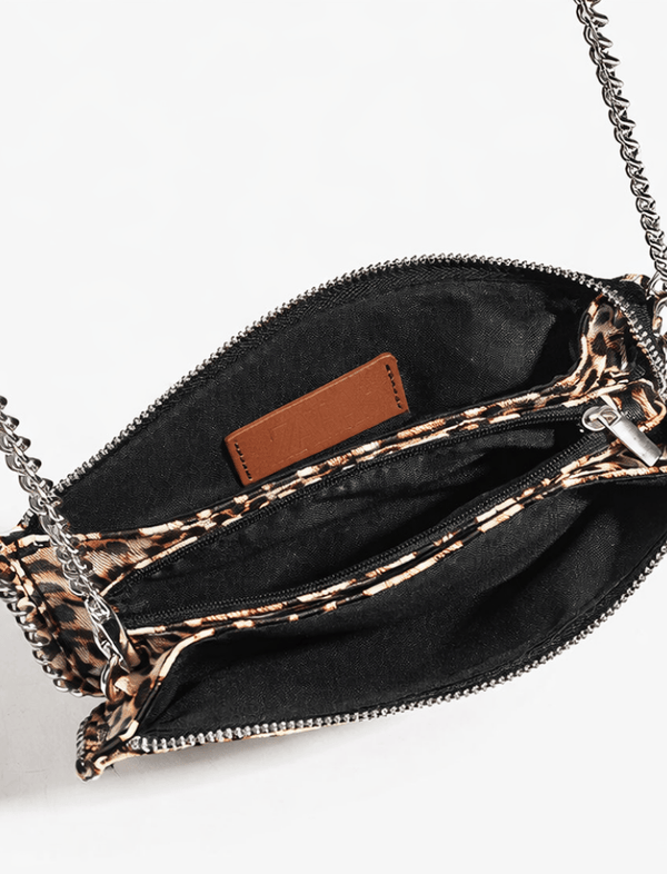 Bolso Stud Chain Clutch Café Ref. 1771