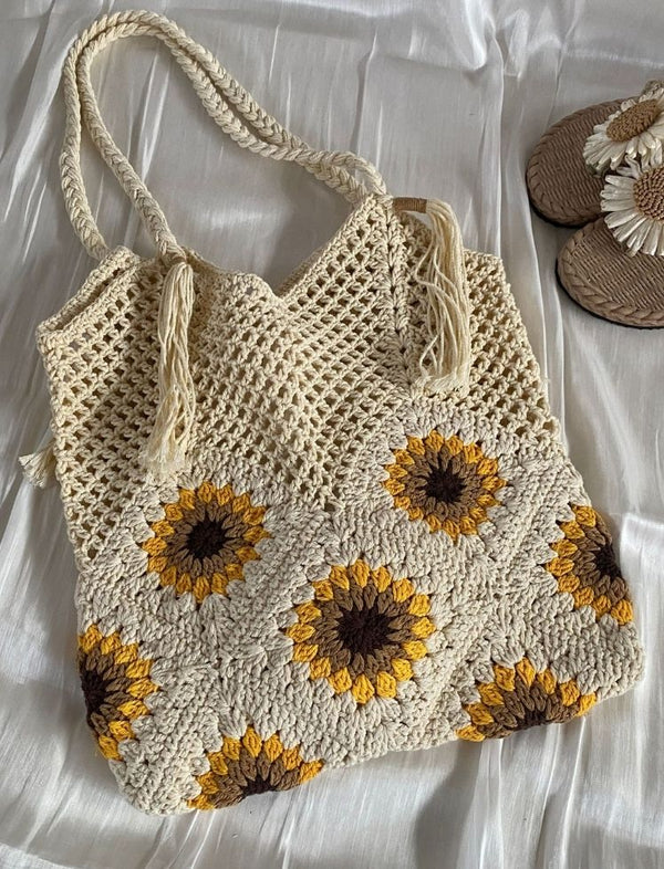 Tote Bag Sunflower Dream Beige Ref. B1783