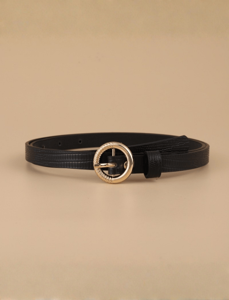 Correa Elegant Twist Negra Ref. Belt-115