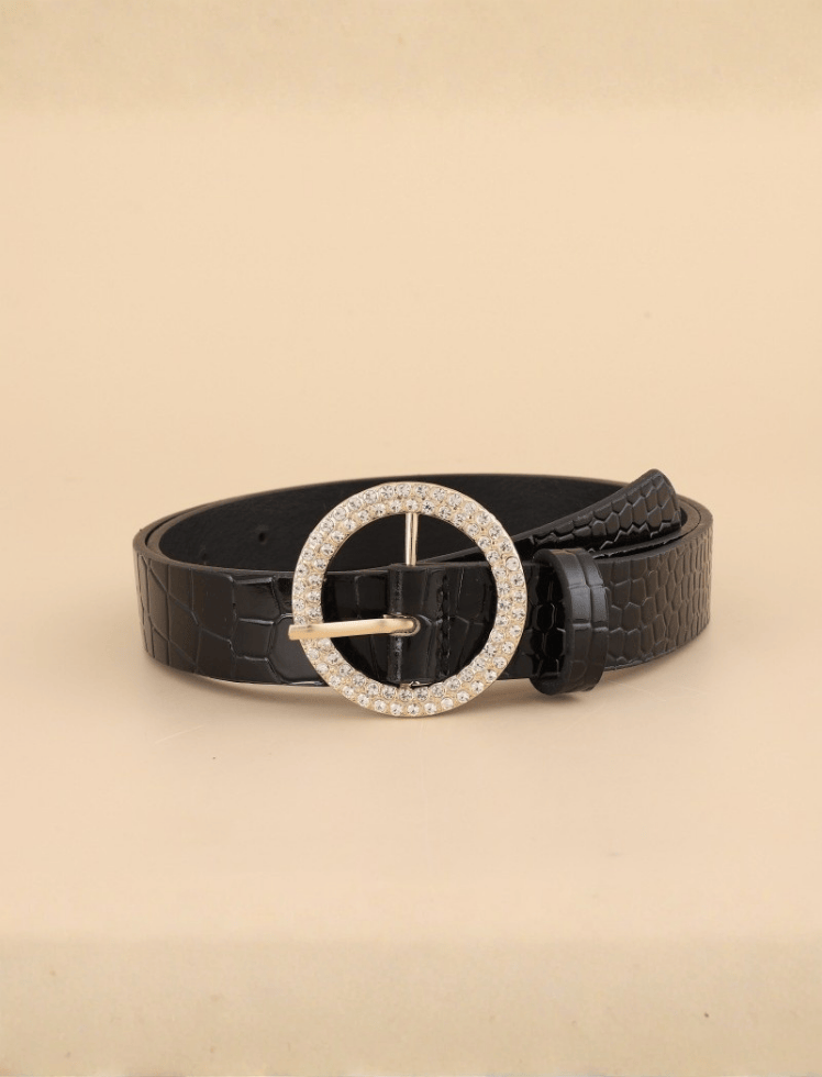 Correa Crystal Glam Negra Ref. Belt-119