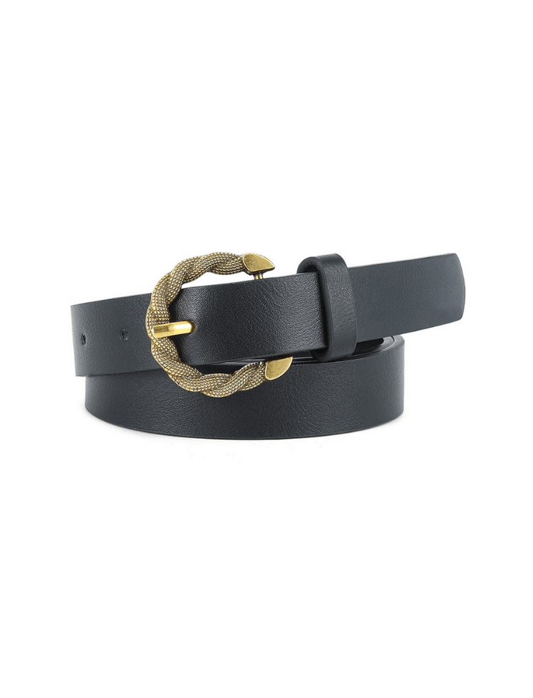 Correa Twist Buckle Negra Ref. BELT88