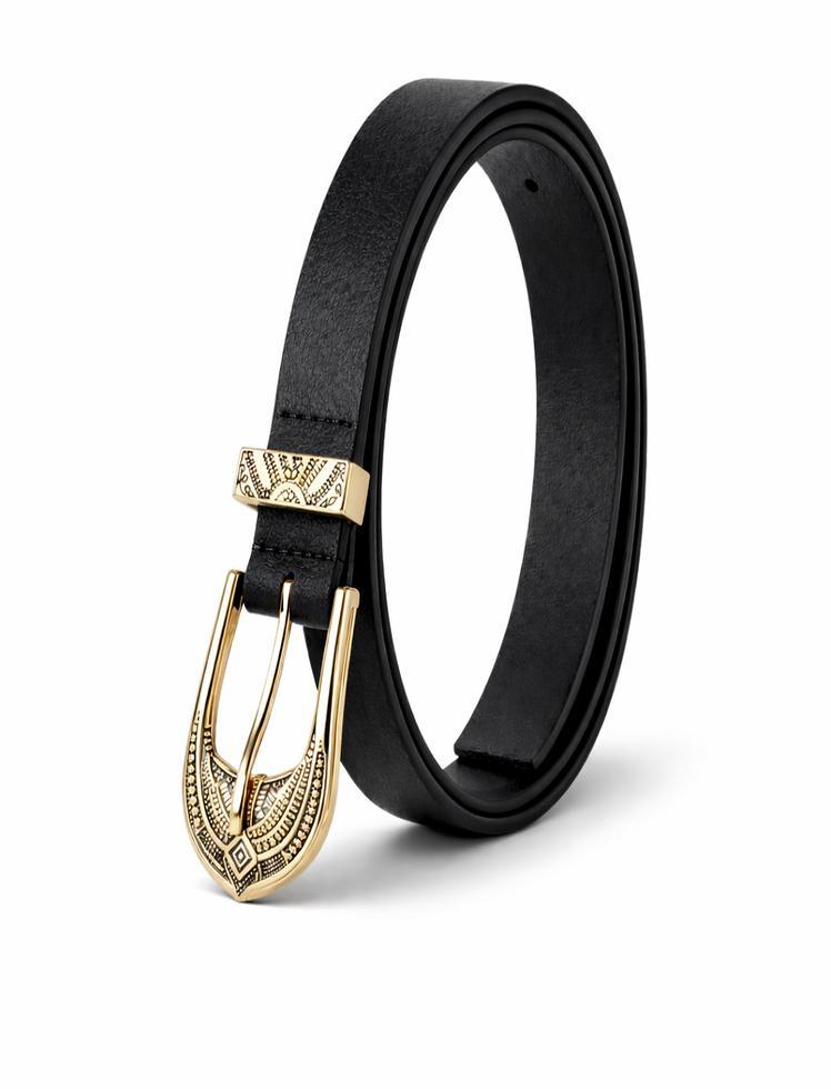 Correa Golden Elegance Negro Ref. BELT110