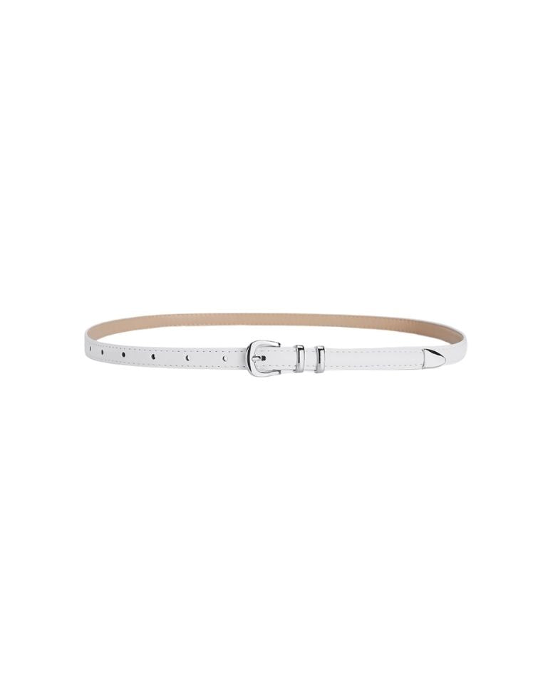 Correa Slim Minimal Chic Blanco Ref. BELT45