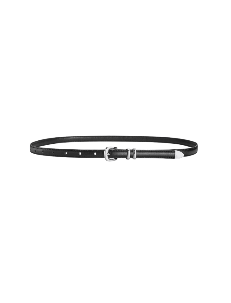 Correa Slim Minimal Chic Negro Ref. BELT-45