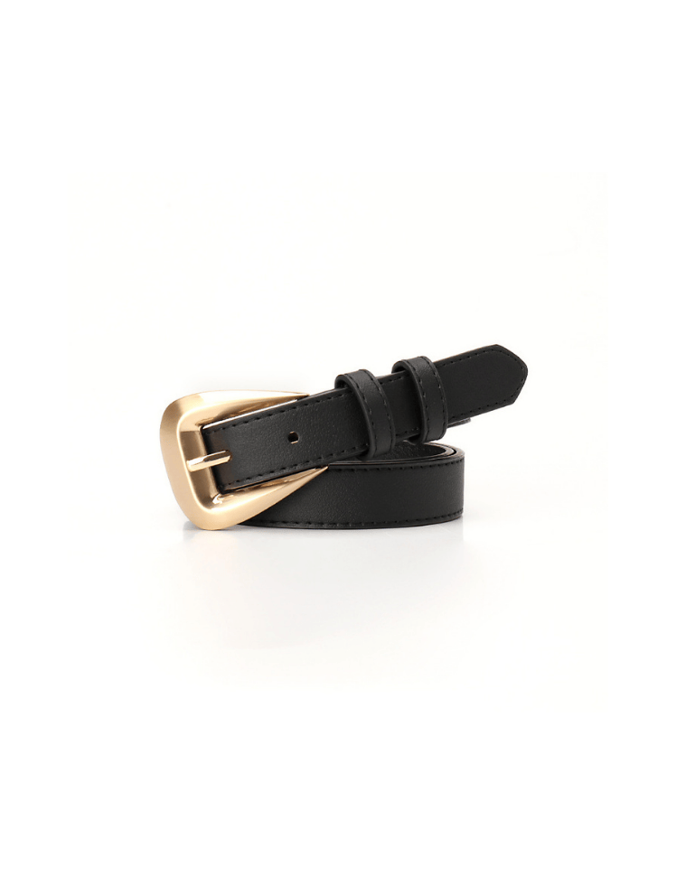Correa Modern Gold Accent Negro Ref. BELT-62