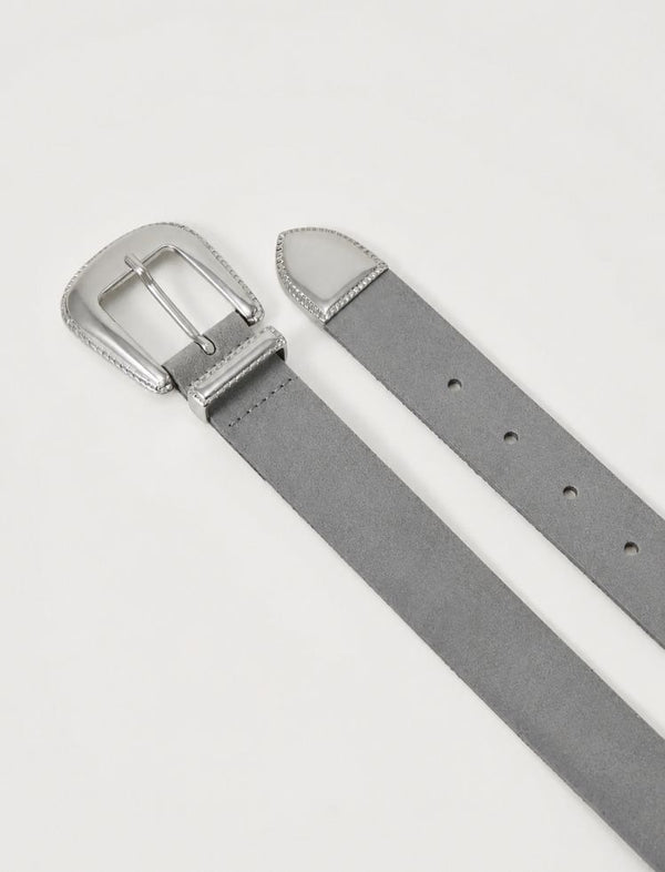 Correa Hammered Slim Gris Ref. BELT20