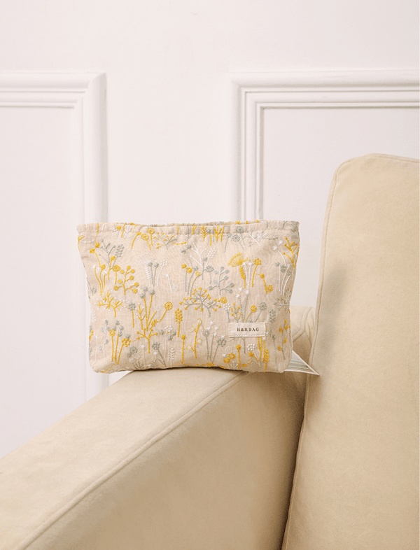Cosmetiquera Floral Khaki Ref. C041