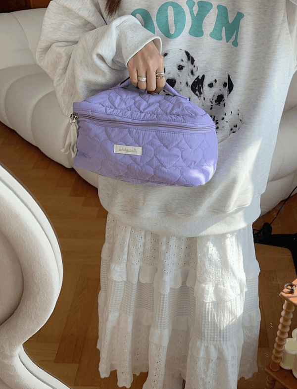 Cosmetiquera Soft Bloom Morada Ref. C052