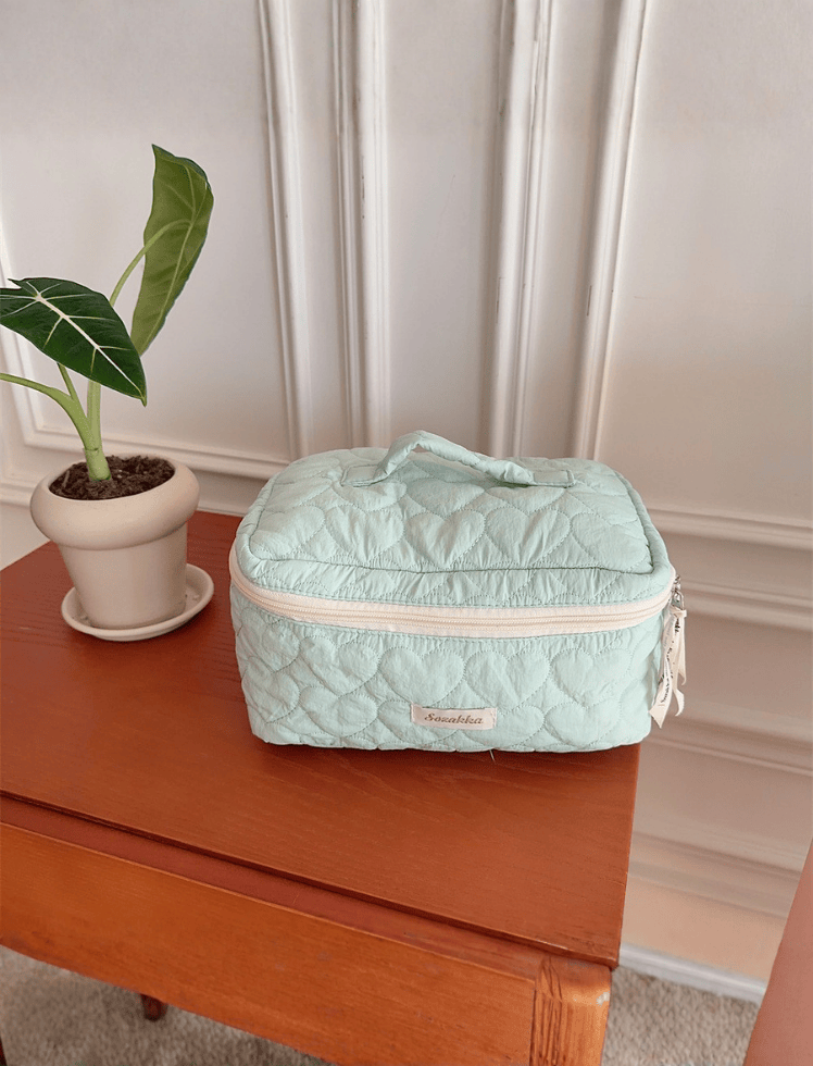 Cosmetiquera Soft Bloom Verde Ref. C052