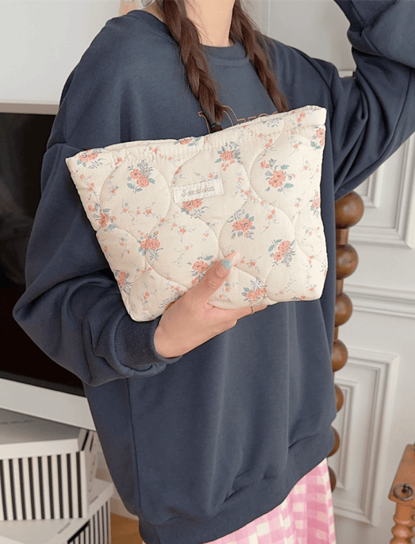 Cosmetiquera Necese Blossom Blanco Ref. C060