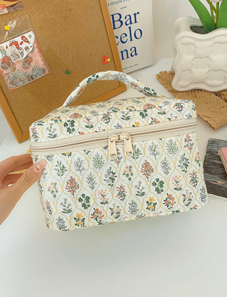 Cosmetiquera Soft Bloom Azul Ref. C081