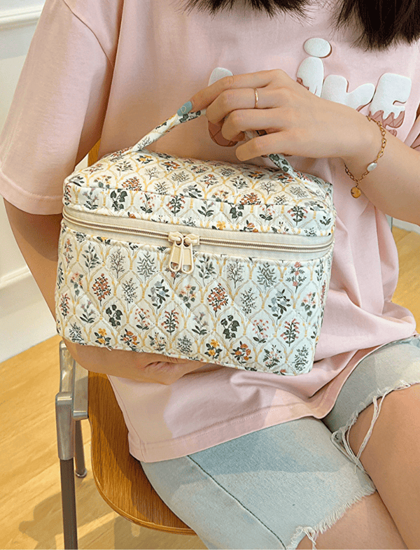 Cosmetiquera Soft Bloom Azul Ref. C081